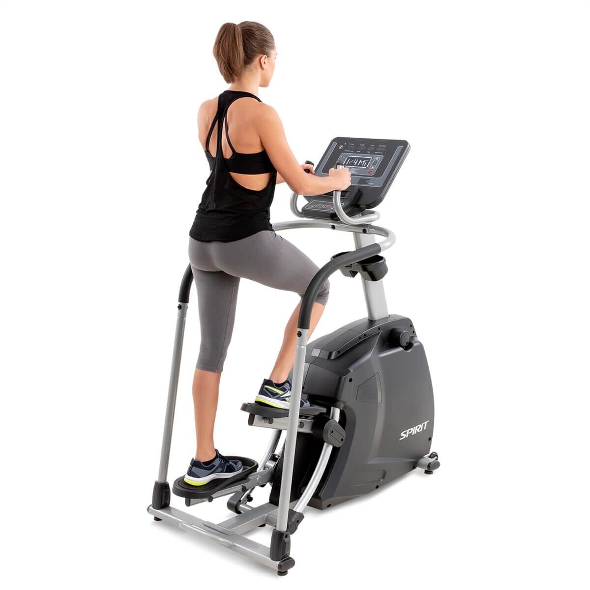 Spirit Fitness CS800 Stepper Machine - Compact Home Exercise Equipment for Cardio & Leg Workouts - Perfect for Small Spaces & Apartment Workouts