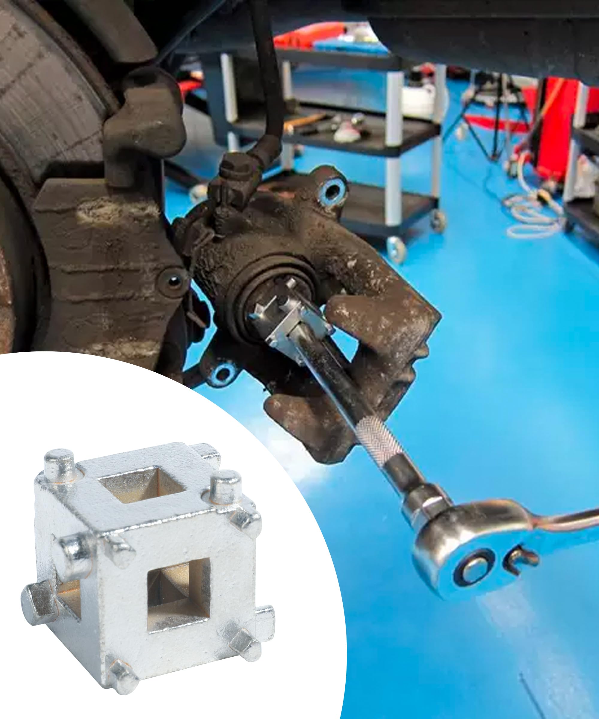 RACOONA Brake Caliper Compression Tool - 3/8