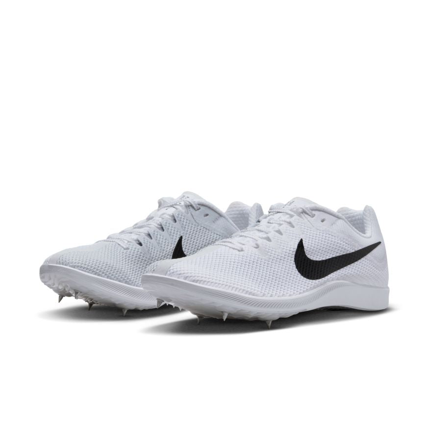 Unisex Nike Zoom Rival Distance Running Shoes - Lightweight & Cushioned for Men & Women (100 White/Black/Metallic Silver) - Perfect for Track, Road Running & Training