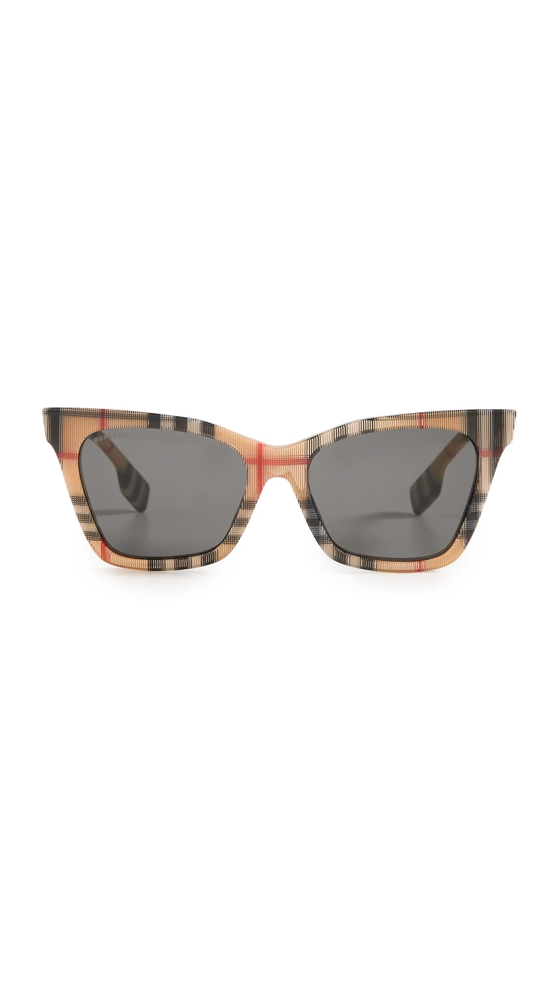 BURBERRY Women's Elsa Vintage Check Sunglasses - Classic Plaid Frame UV Protection - Perfect for Fashion, Travel & Outdoor Activities