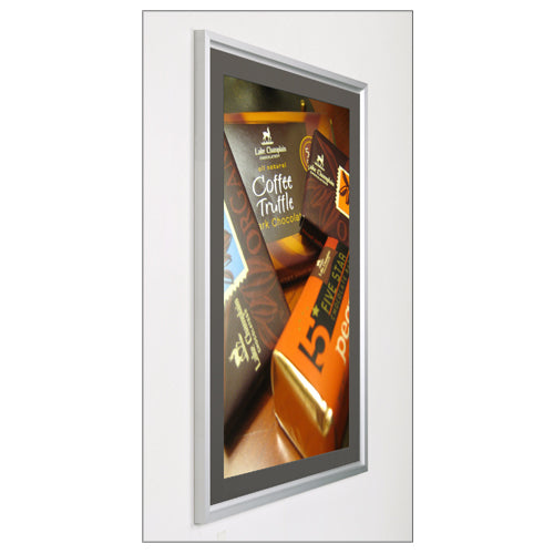 30x40 Designer Beveled Slide-In Picture Frame with 2 Wide Matboard - Premium Poster Display for Home, Office & Gallery Decor