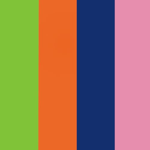 Green/Orange/Blue/Pink