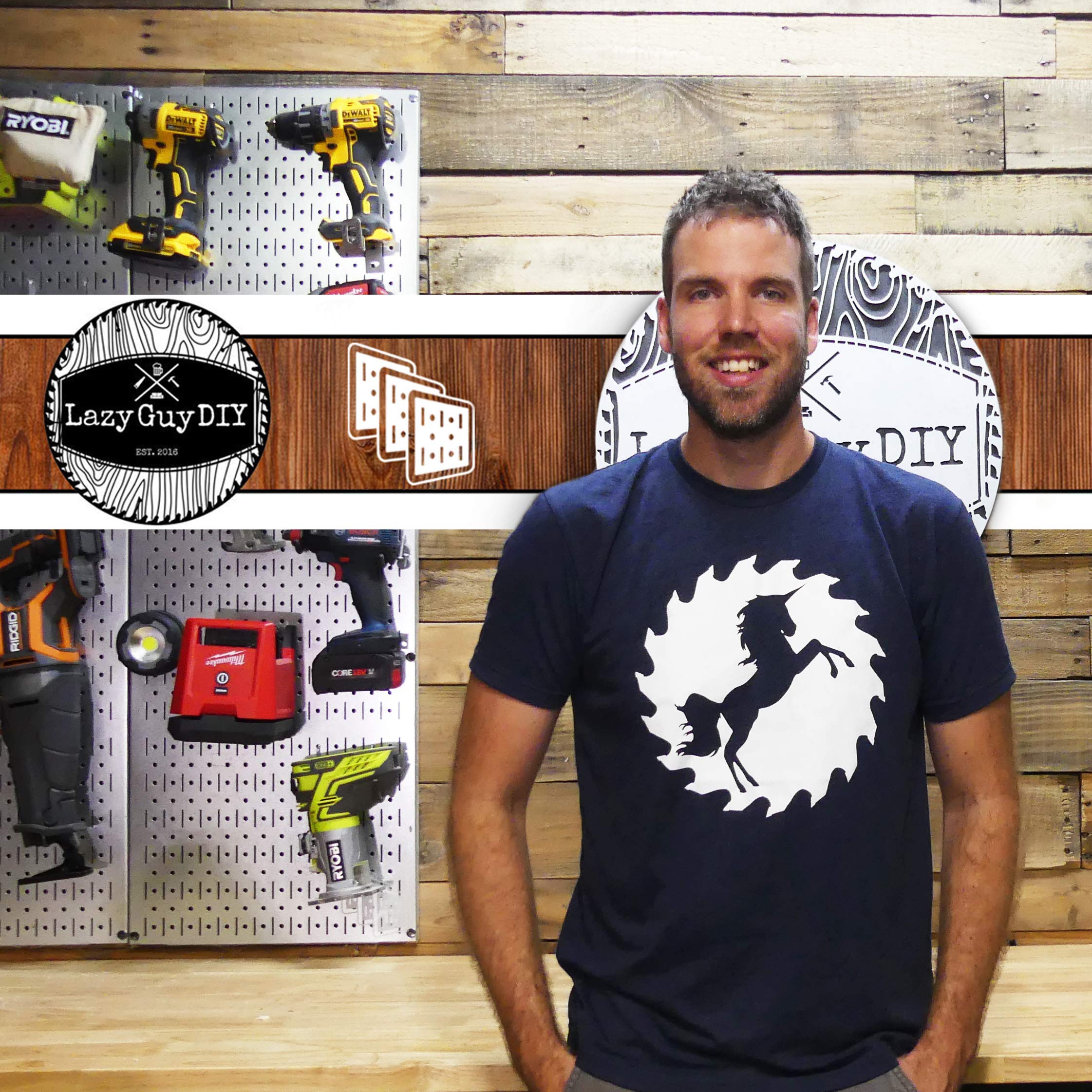 Wall Control Woodworking Tool Storage Organizer Kit - DIY Pegboard System for Woodworkers & Makers | Space-Saving Workshop Organization | Perfect for Garage, Shed & Craft Room (Pink)