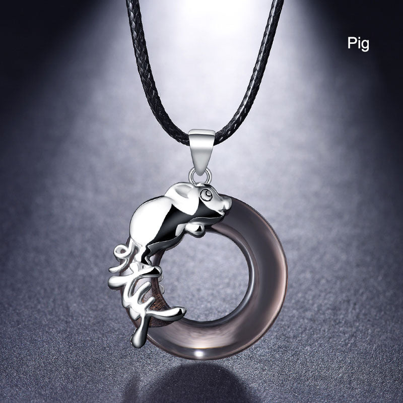 12 Zodiac Animals Pendant Necklace - Personalized Birthday Gift for Women & Men - Perfect for Horoscope Lovers, Astrology Jewelry for Daily Wear & Special Occasions