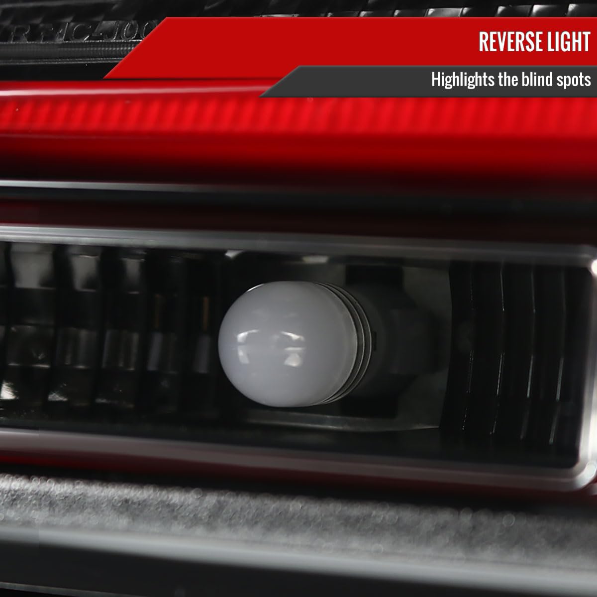 08-10 Pearl Black Neon LED Tail Brake Light Bar Pair - High Visibility & Durable for Night Driving & Car Customization