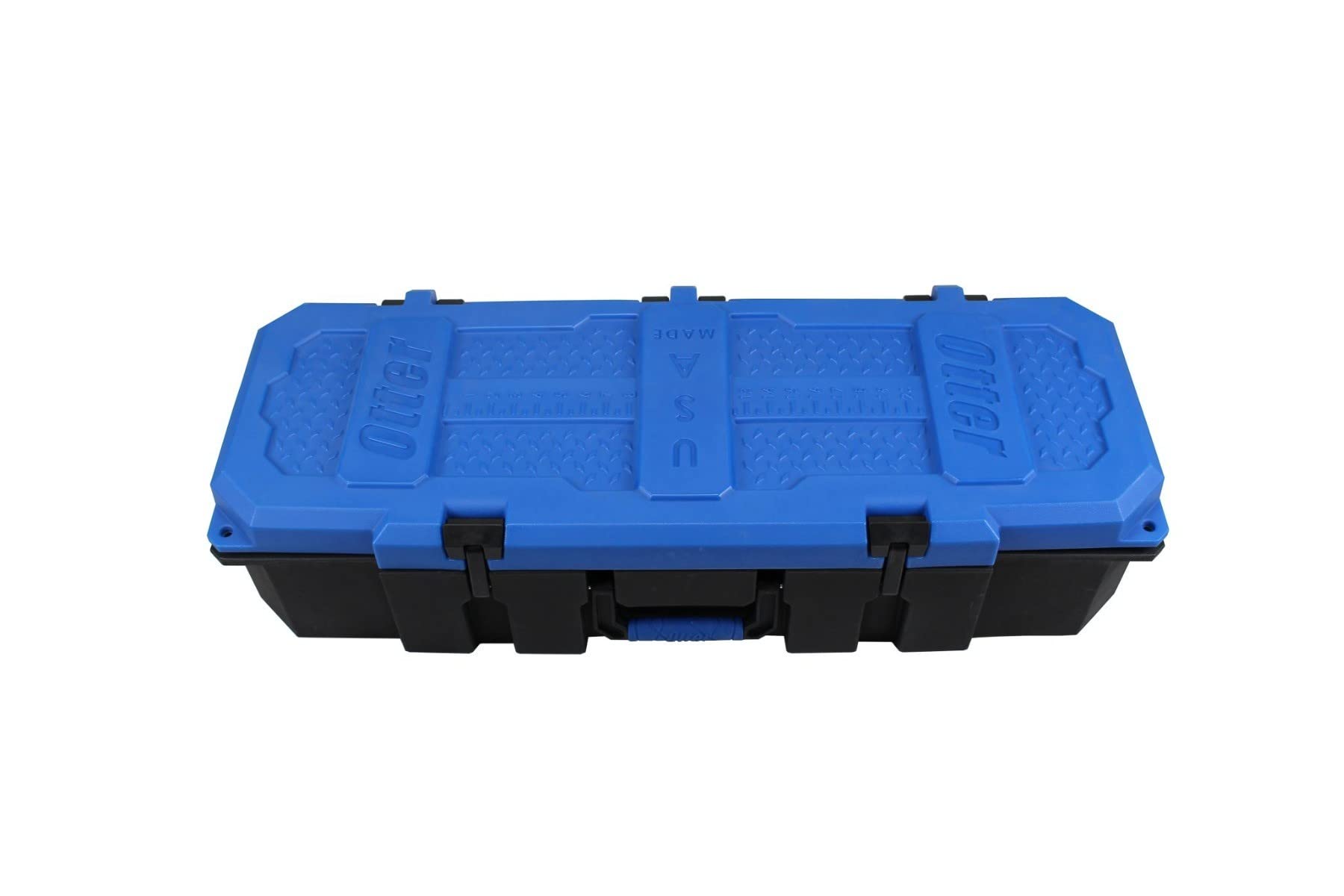 Otter Pro-Tech 40 Inch Deep Fishing Rod Case - Heavy Duty Black & Blue Protective Storage for Fishing Rods - Perfect for Travel, Boat Trips, and Outdoor Fishing Adventures (Model 201441)