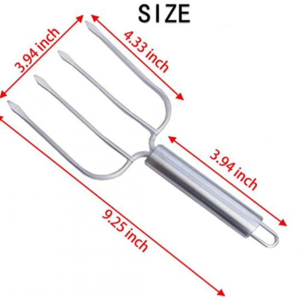 YZJSSL Turkey Lifter Forks Set of 2 - Heavy Duty Stainless Steel Poultry Lifters & Carving Forks for Roasting, Grilling, and Serving Turkey, Chicken, and Meat | Perfect for Thanksgiving, BBQ, and Holiday Cooking