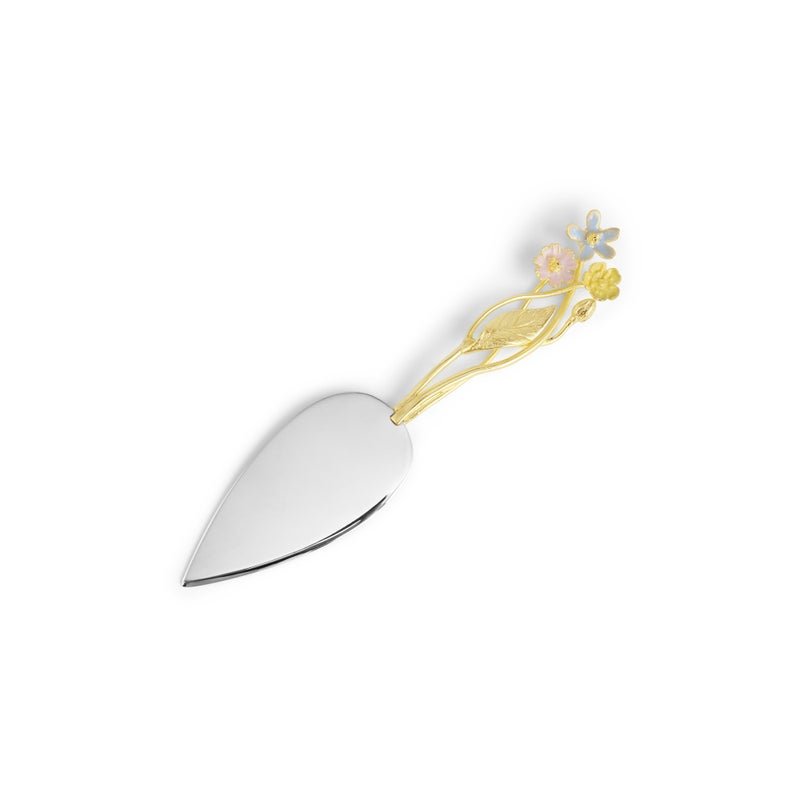 Wildflowers Cake Server Set - Elegant Floral Dessert Serving Utensil for Weddings, Birthdays & Special Occasions