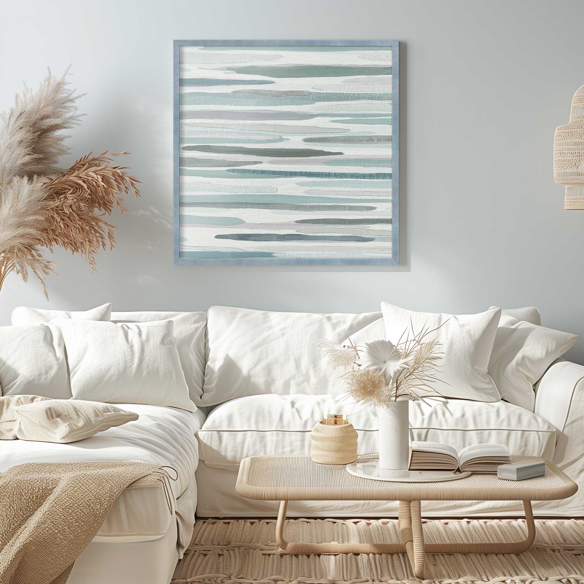 Cresting Calm v2 Print - Ocean Wave Wall Art for Home & Office Decor - Perfect for Living Room, Bedroom, or Meditation Space