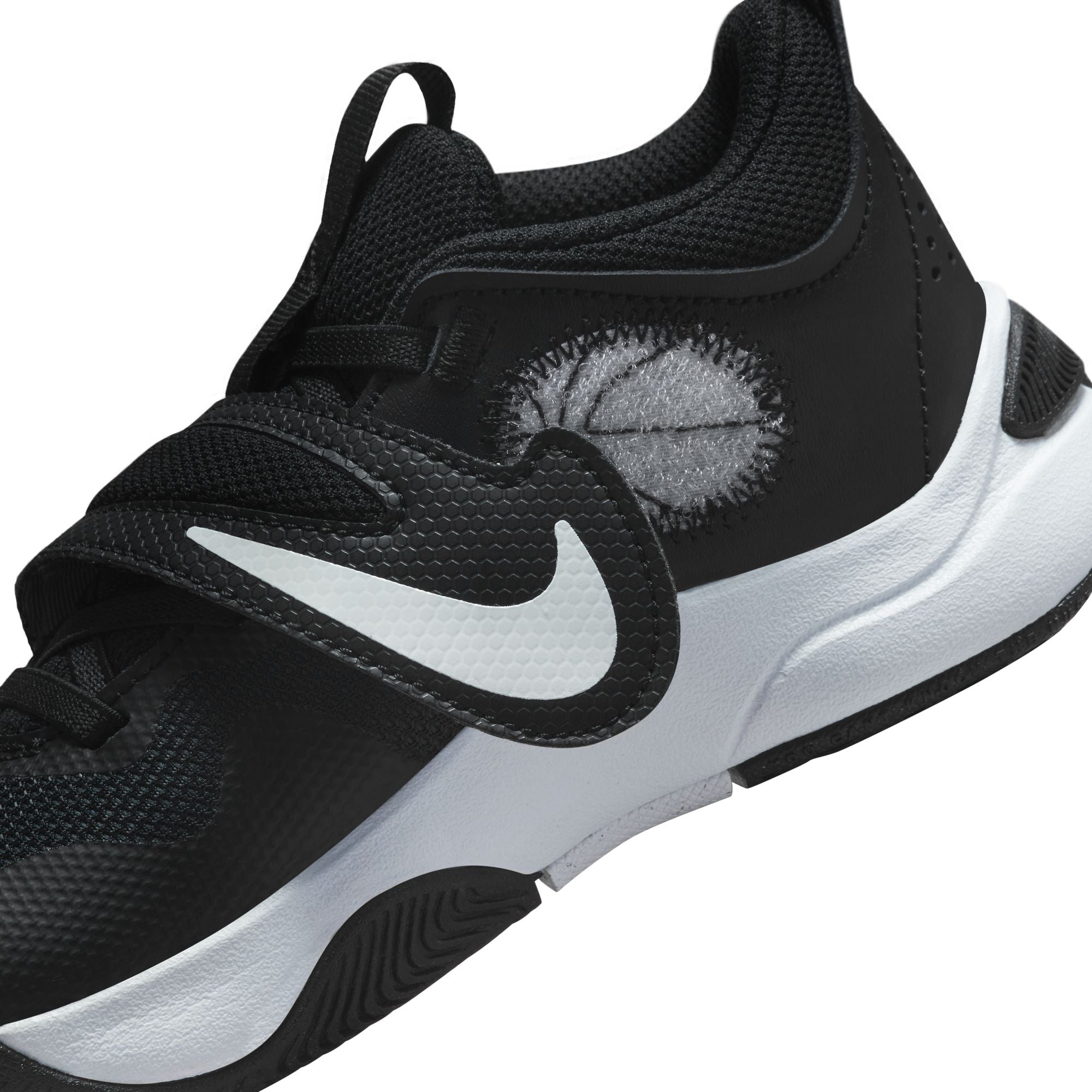 Nike Team Hustle D 11 Kids' Basketball Shoes - Black/White - Lightweight & Durable for Boys and Girls - Perfect for School, Sports, and Daily Wear