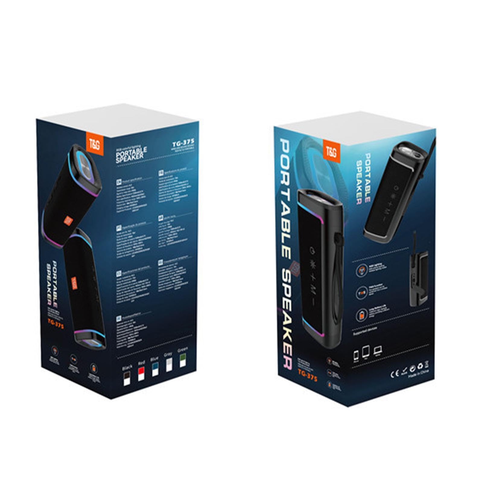 Aizuoni Wireless Bluetooth Speaker - Portable Waterproof Dustproof Outdoor Speaker with Rechargeable Battery & Carrying Strap - Perfect for Hiking, Camping, Beach, Pool Parties & Backyard BBQs