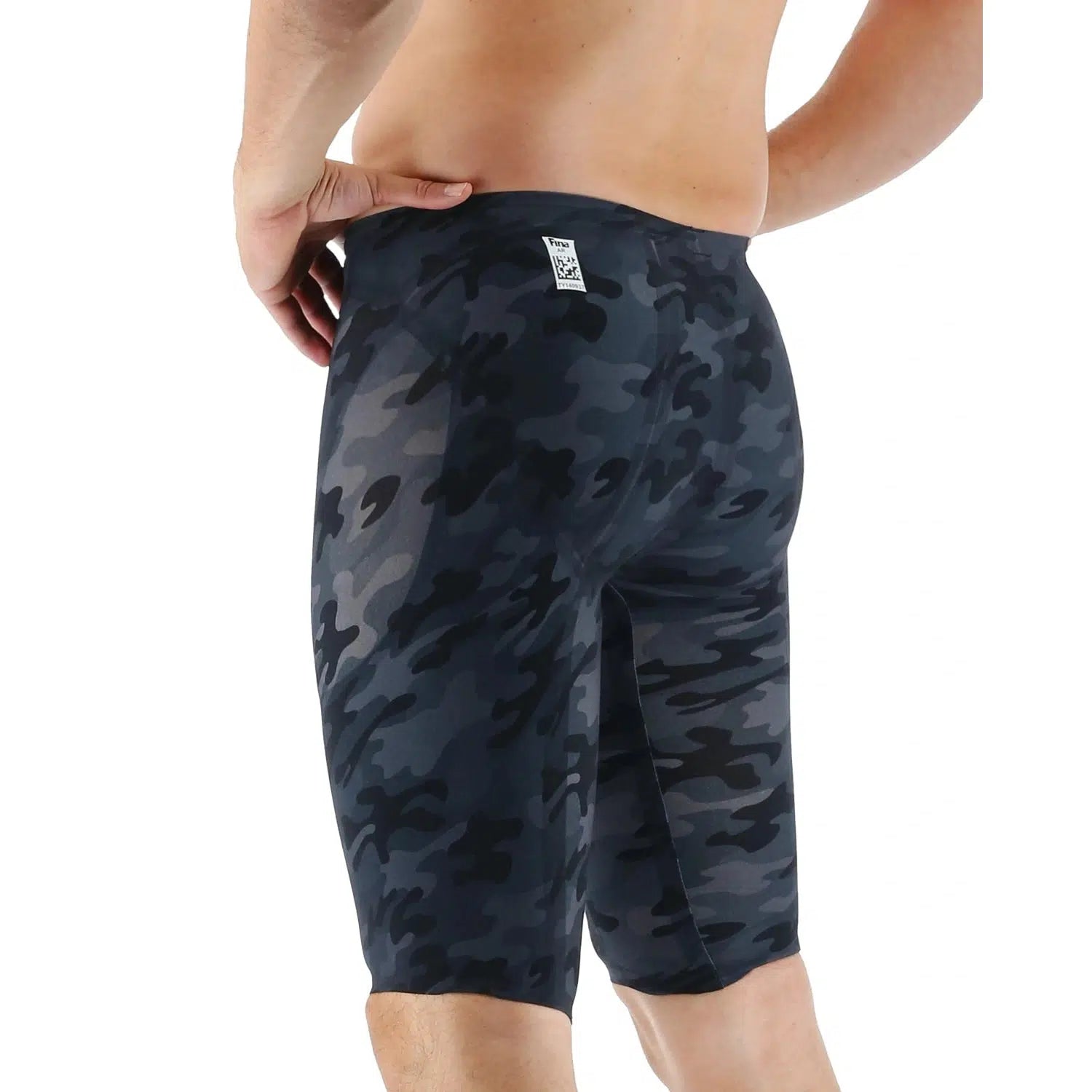 TYR Venzo Camo High Waist Competitive Swim Jammer - Performance Training & Racing Swimwear for Men & Boys - Perfect for Lap Swimming, Swim Meets & Water Sports