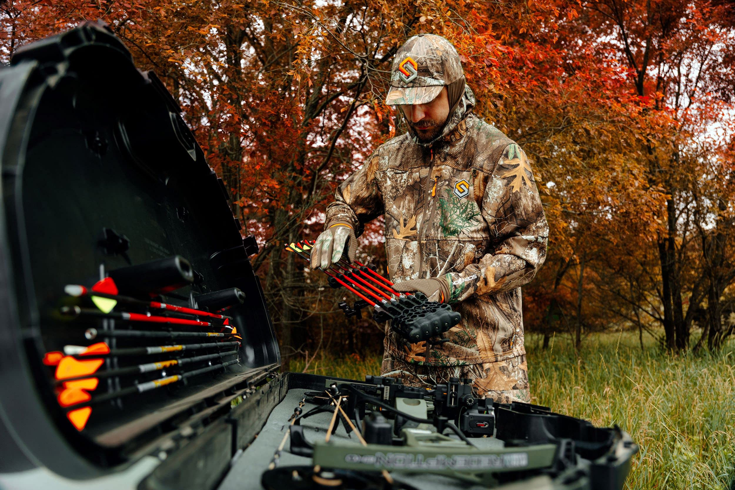 ScentLok Savanna Lightweight Camo Hunting Gloves for Men & Women - Breathable Shooting Gloves for Archery, Target Practice & Outdoor Adventures - Perfect for Hunting, Range Shooting & Wilderness Exploration | Ideal for Deer Hunting, Bow Hunting & Tactical Training in All Seasons | Great for Cold Weather Hunting, Camping & Survival Gear Enthusiasts