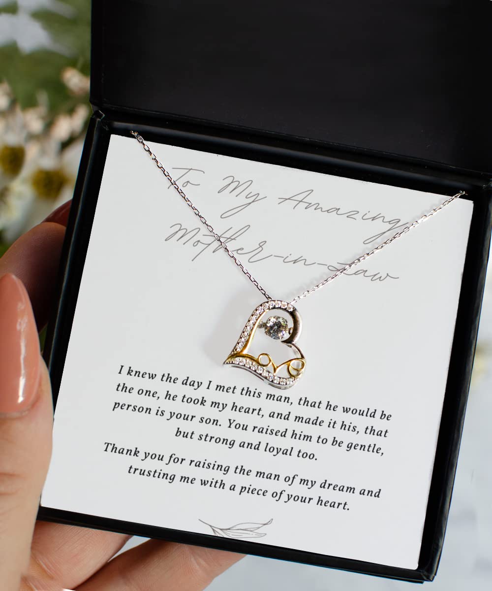 Beautiful Mother-in-Law Necklace with Gift Box & Message Card - Thoughtful Jewelry Gift from Daughter-in-Law | Perfect for Birthdays, Anniversaries & Special Occasions