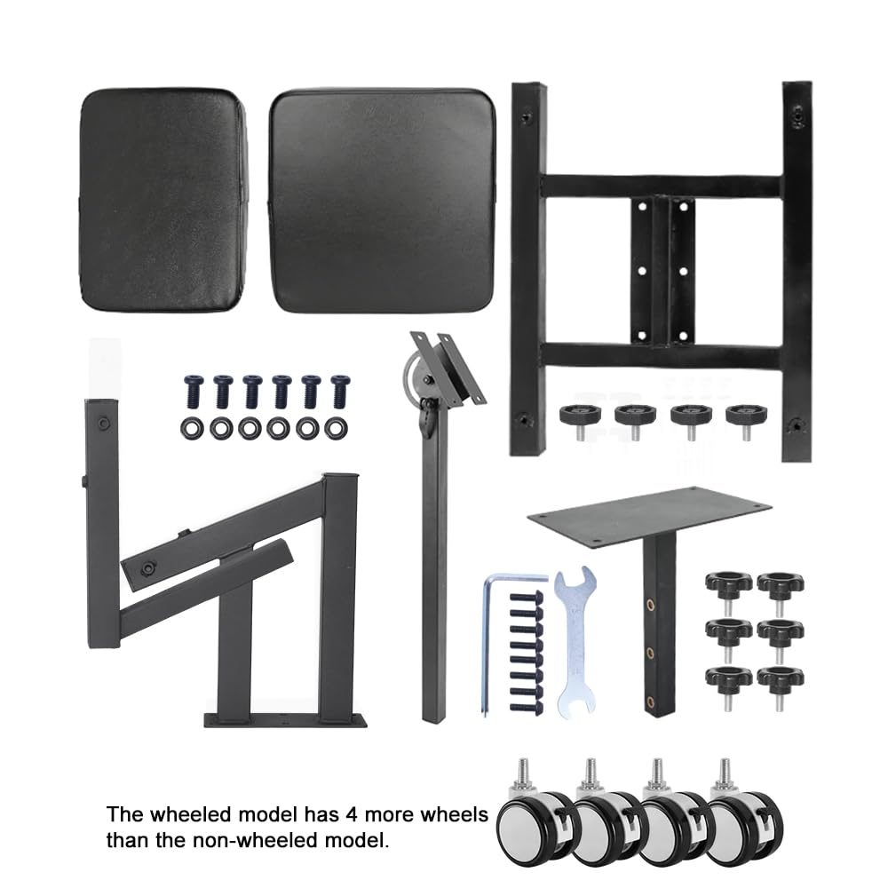 Adjustable Tattoo Chairs with Wheels - Multi-Purpose Salon & Tattoo Shop Furniture for Artists & Clients - Perfect for Tattooing, Piercing, Beauty Services & Barber Shops