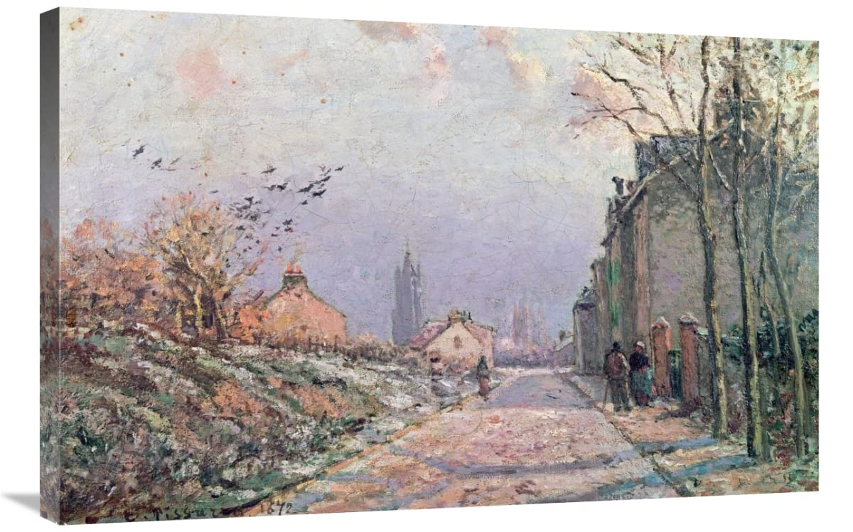 36 in. The Road, Winter Effect Art Print by Camille Pissarro - Perfect for Home Decor, Office Wall Art & Gift Ideas