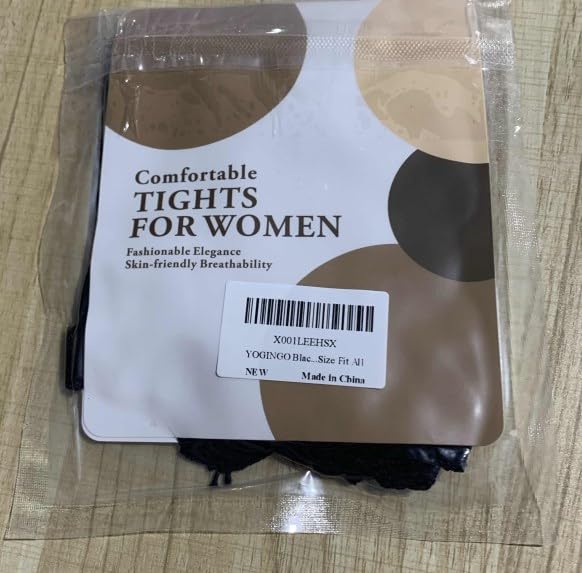 YOGINGO Black Fishnet Tights for Women - Sexy Thigh High Stockings, Plus Size One Size Fits All | Perfect for Halloween Costumes, Cosplay, Night Out & Fashion Outfits
