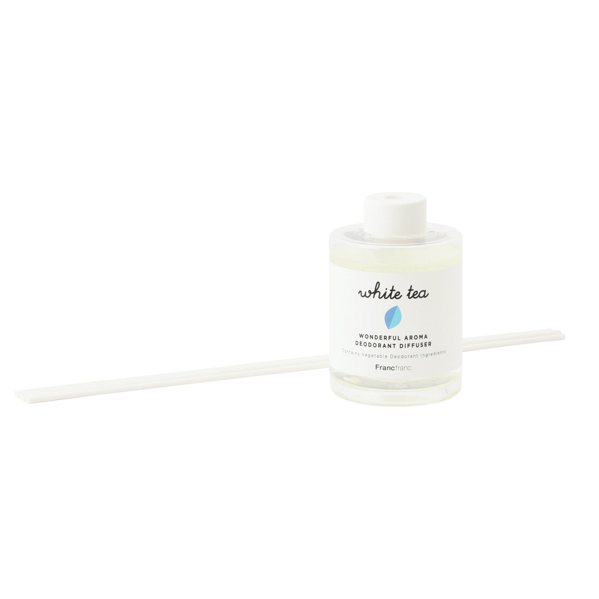Wonderful Aroma 2 Reed Diffuser - White Tea Scented Home Fragrance Oil Set for Living Room, Bedroom & Bathroom