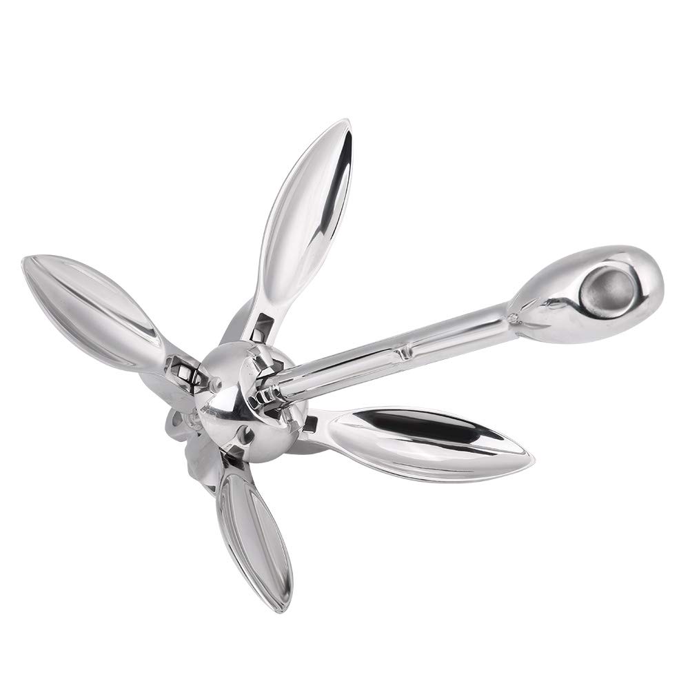 Stainless Steel Folding Grapnel Anchor for Boats & Yachts - Marine Accessory