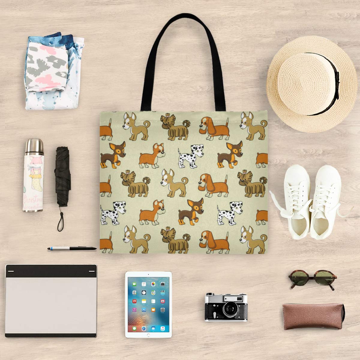 Stylish Women's Canvas Tote Bag - Casual Shoulder Handbag for Shopping, Gym, Hiking, Picnic, Travel & Beach | Perfect for Work, School & Everyday Use