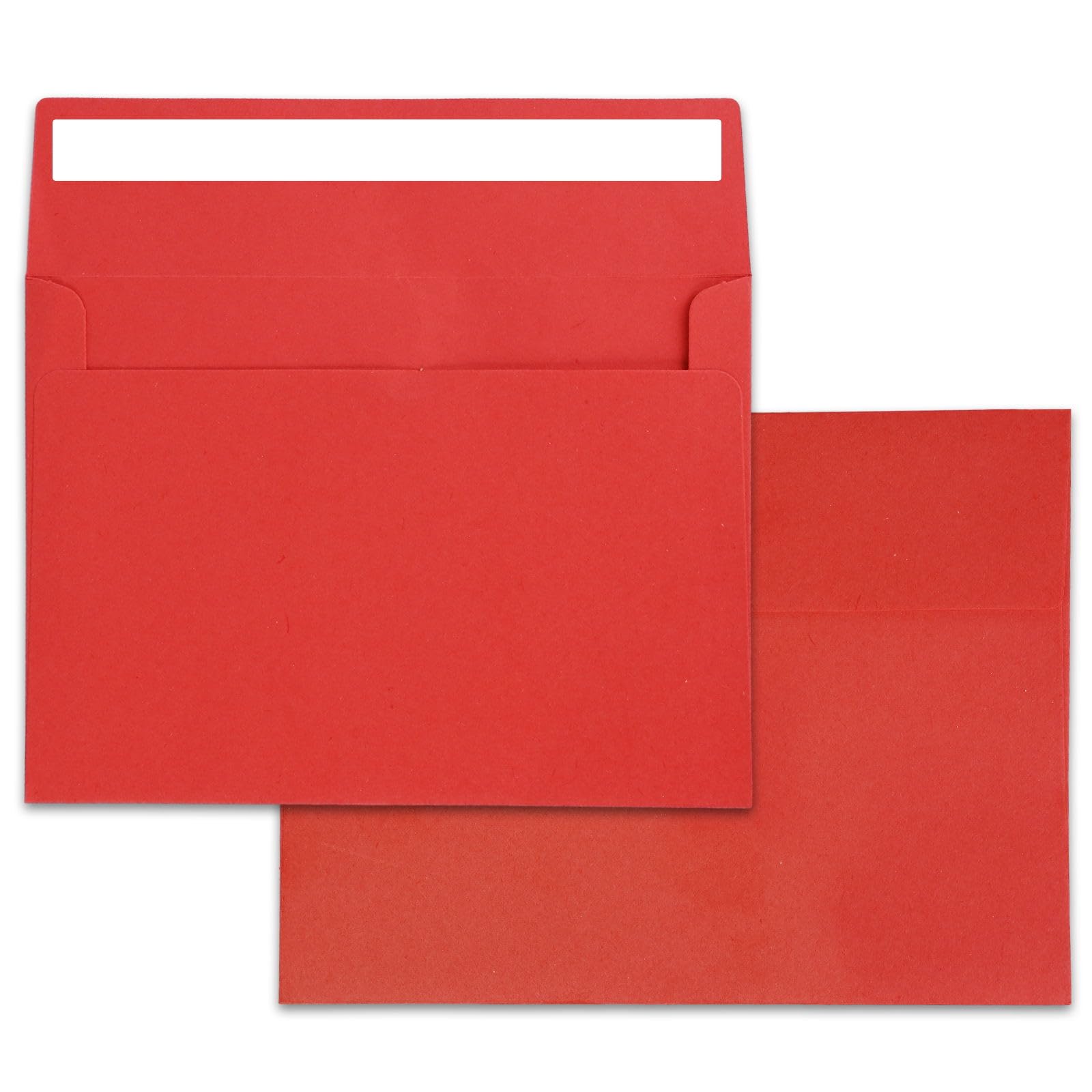 50 Pack A2 Red Self Seal Envelopes for Invitations, Postcards, Greeting Cards & Photos - 4.5x5.5 Inches Perfect for Weddings, Birthdays, Business Correspondence & Photo Storage