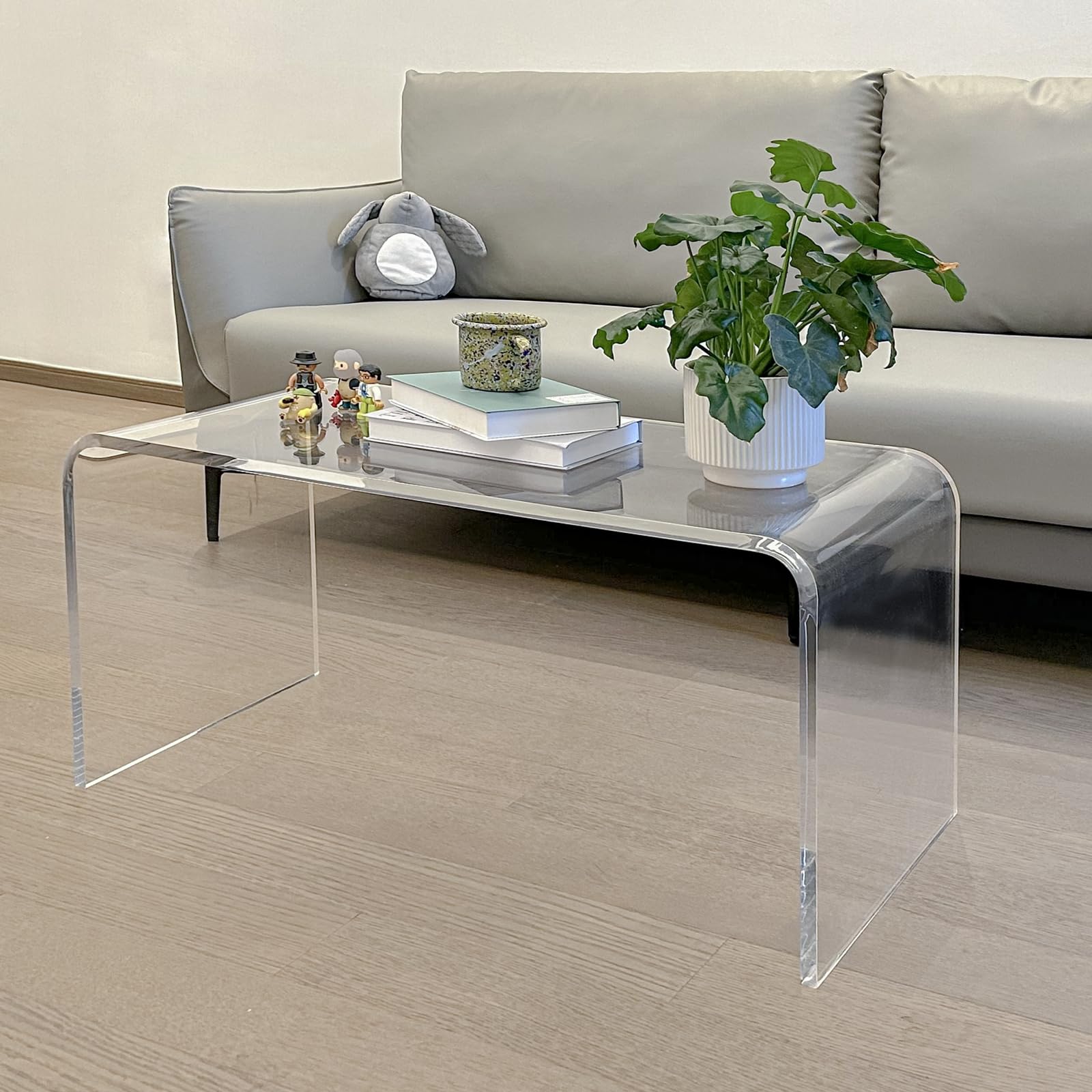 Modern Rectangle Acrylic Coffee Table - 32