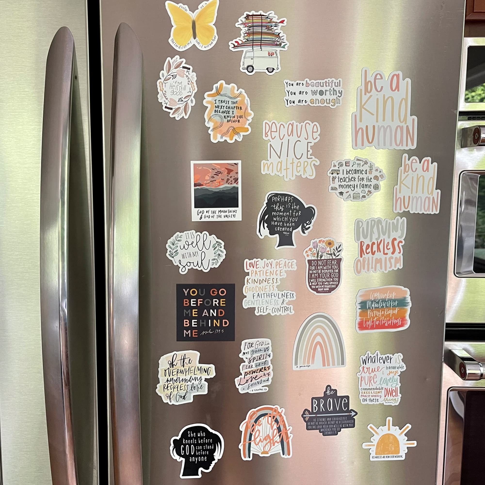 Fruit of the Spirit Refrigerator Magnets - Christian Faith Bible Verse Fridge Magnets for Home, Office & Church Decor | Jesus Inspired Religious Kitchen Accessories