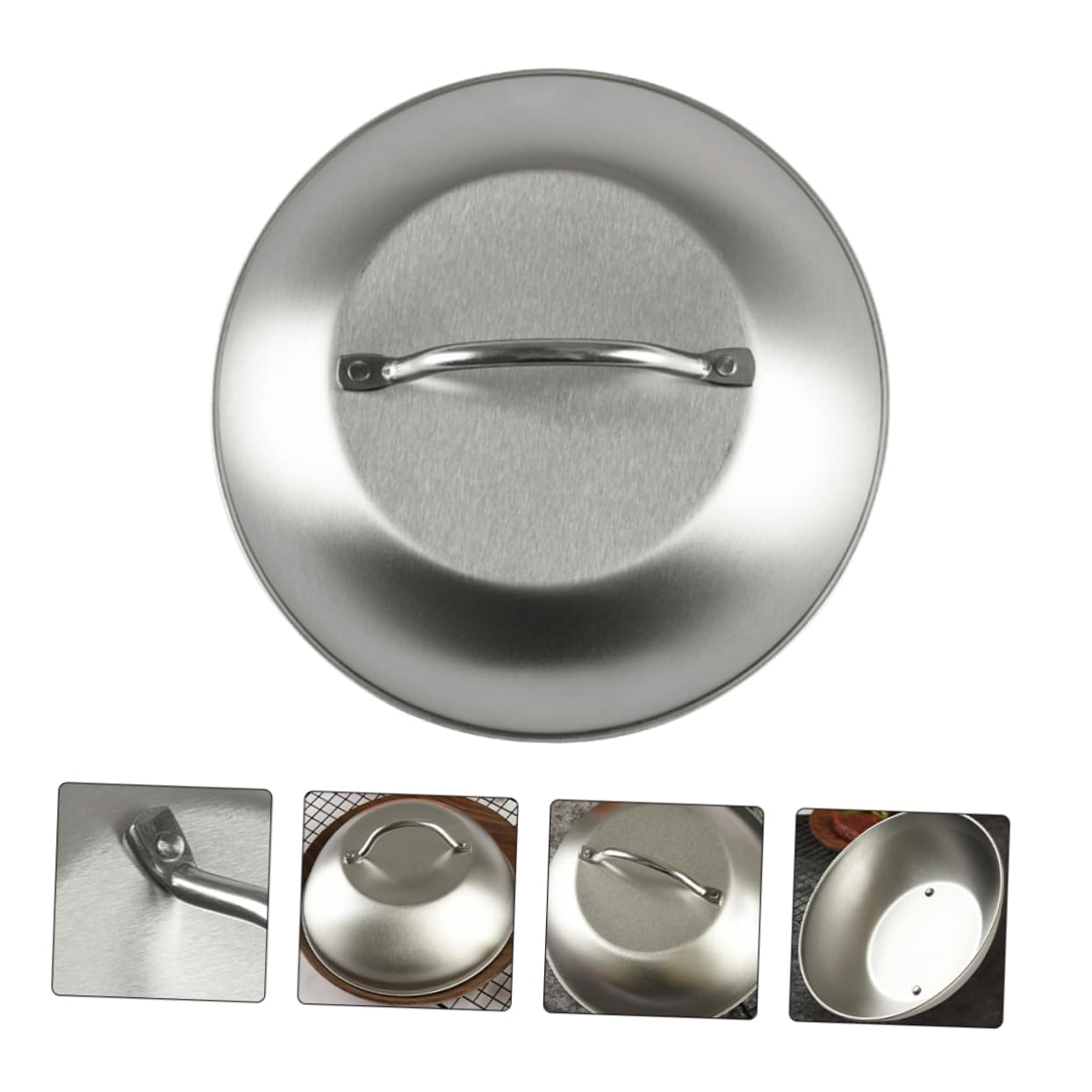 12 Inch Stainless Steel Splatter Screen Cover for Frying Pans, Skillets & Woks - Heat-Resistant Food Umbrella for Indoor Cooking & Outdoor Grilling - Perfect for Stovetop, BBQ, Camping & Kitchen Use