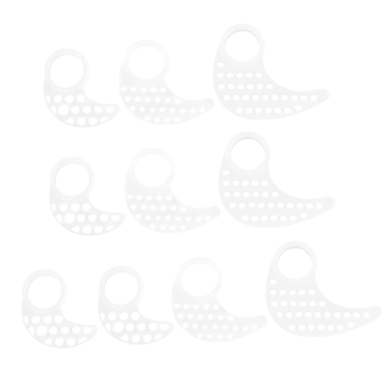 Jojofuny 30 Pcs White Earphone Covers - Replacement Earbud Hooks & In-Ear Headphone Cases for AirPods, Samsung, Sony (Great for Gym, Running, Travel)