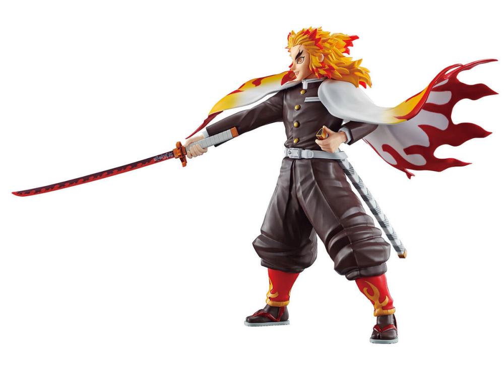 Bandai Demon Slayer Kimetsu no Yaiba Kyojuro Rengoku Action Figure Model Kit - Collectible Anime Character for Display & Cosplay