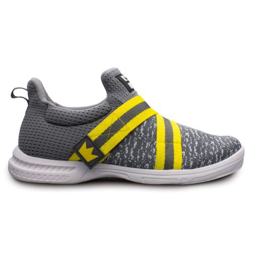 Brunswick Slingshot Grey & Yellow Men's Bowling Shoes - Comfortable & Durable for League Play & Casual Bowling