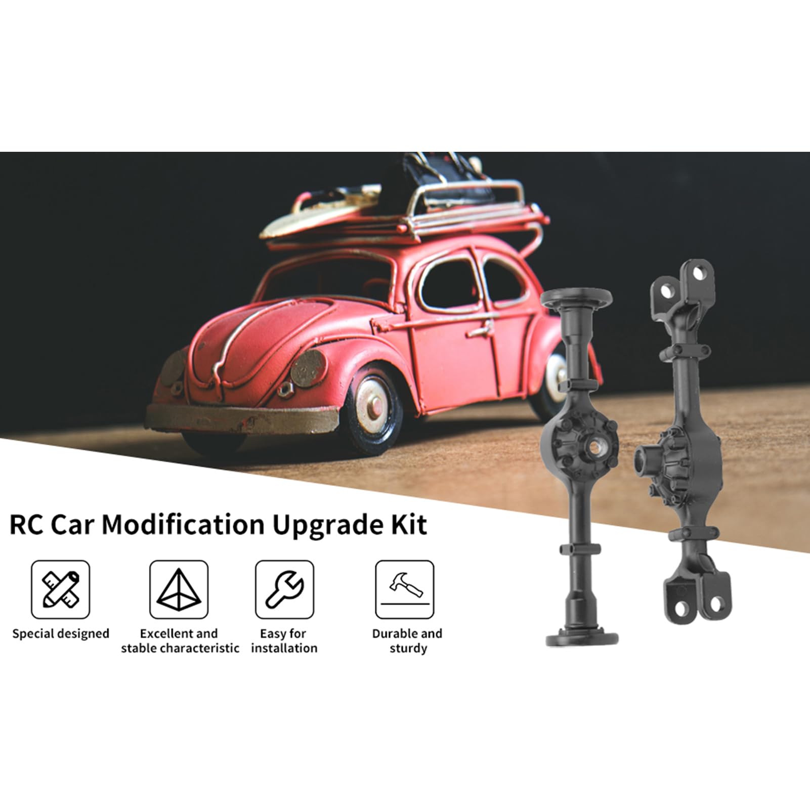 1/16 Scale RC Car Upgrade Kit - GRCFUMO Metal Axle & Modification Parts Set for RC Cars | Off-Road Racing, Crawling & DIY Customization