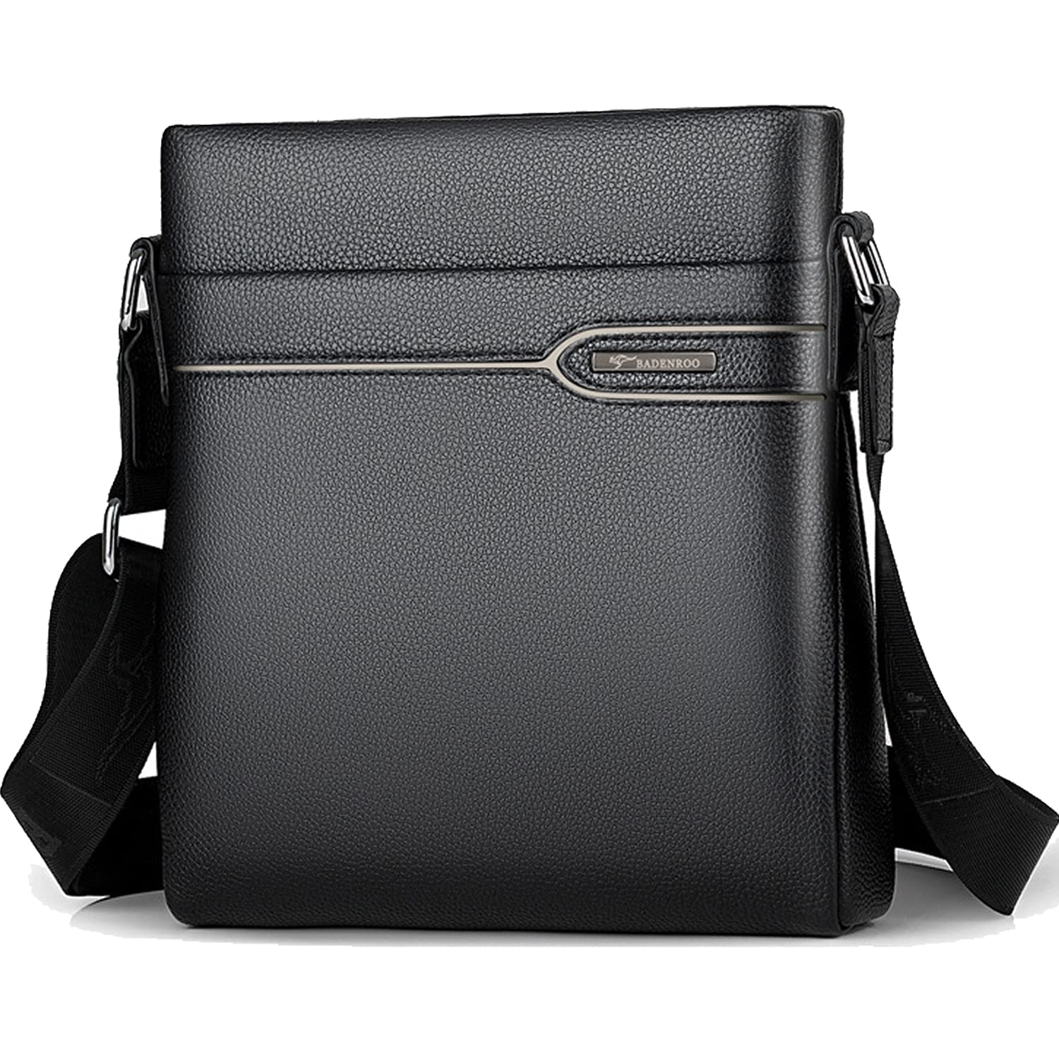 Premium Men's Leather Shoulder Bag - Stylish Messenger Purse for Business & Travel - Durable Crossbody Briefcase for Work, Commute & Daily Use