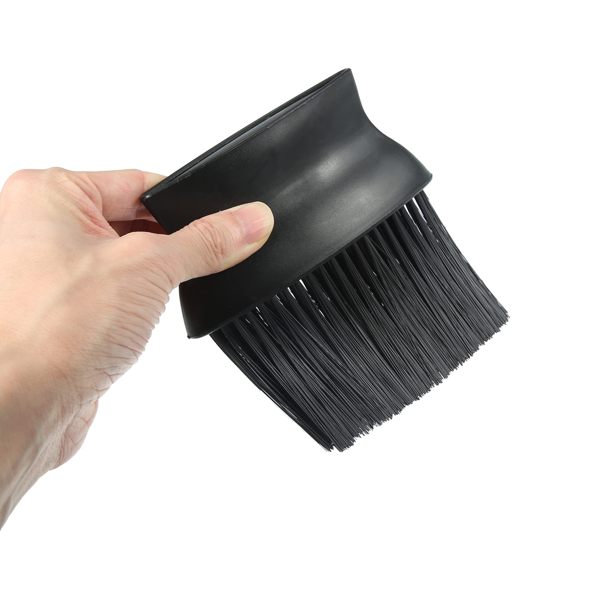 X AUTOHAUX 2-Pack Soft Hair Car Interior Cleaning Brush - Premium Dust Removal Tool for Dashboards, AC Vents & Car Detailing - Black (Perfect for Quick Cleanups & Professional Auto Care)