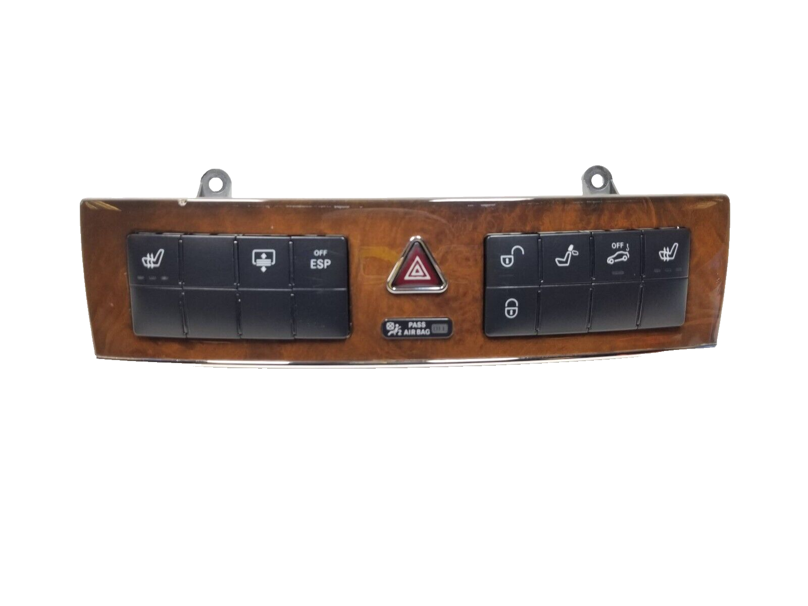 02 05 Mercedes W203 C230 Coupe Hazard Light & Door Lock Control Panel Switch OEM Replacement Part - Perfect for Interior Electrical Repairs & Car Restoration Projects