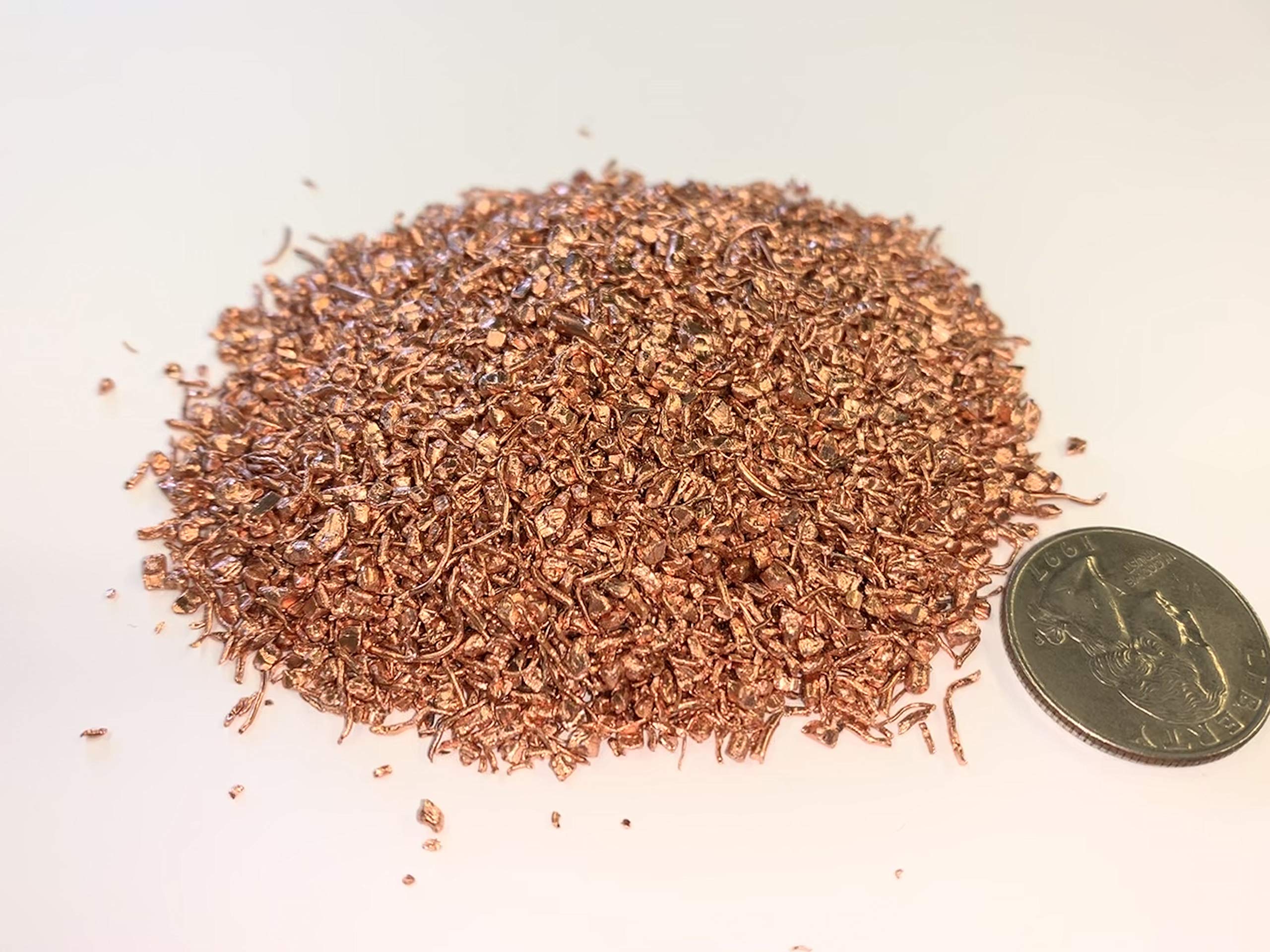 Pure 99.9% Copper Metal Chops (1 Pound) - High-Quality Raw Copper for Jewelry Making, Casting & DIY Crafts | RotoMetals