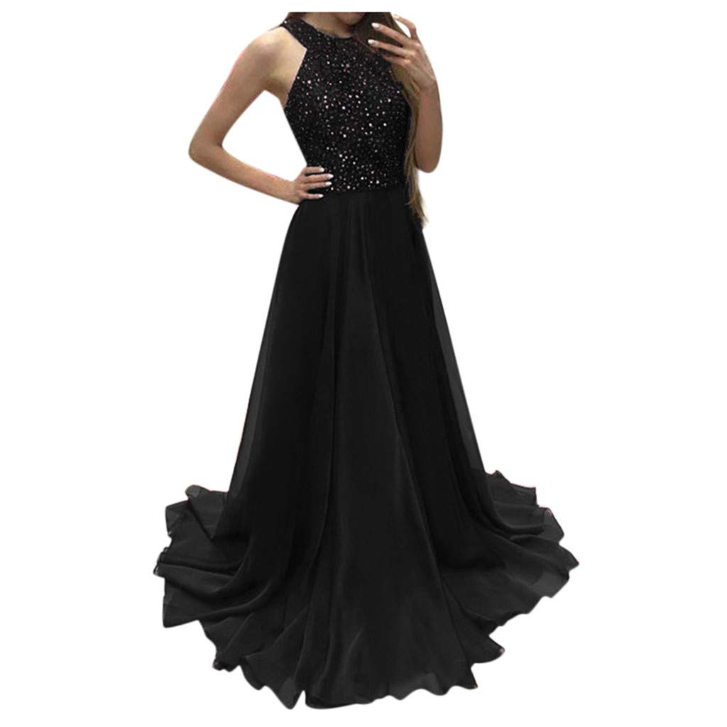 Elegant SANYU Women's Long Chiffon Pleated Evening Gown - Perfect for Bridesmaid, Prom & Formal Events - Stunning Party Dress for Weddings, Galas & Special Occasions