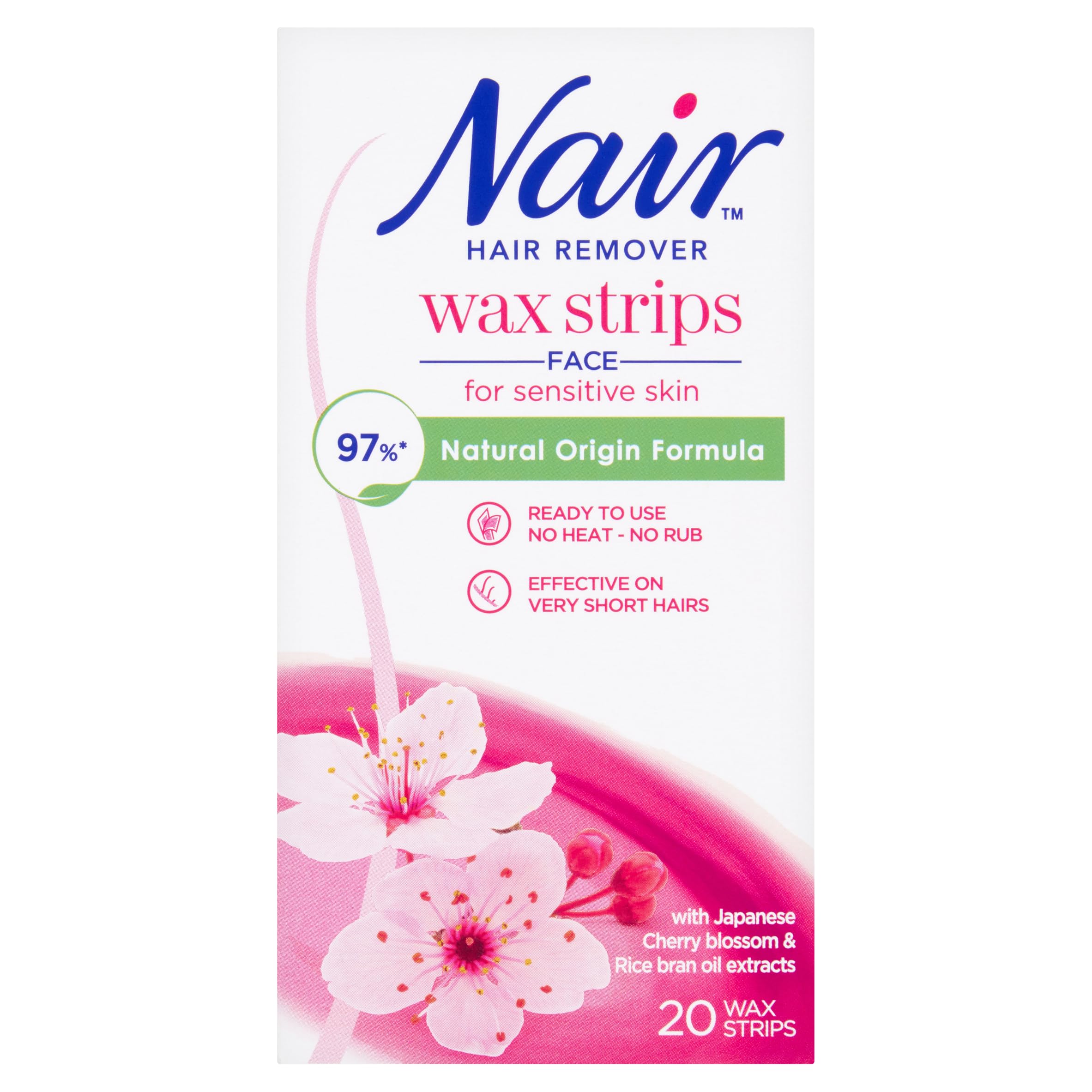 NAIR Body Wax Strips for Women - Japanese Blossom Scented Hair Removal Kit | At-Home Waxing for Legs, Arms & Bikini Area
