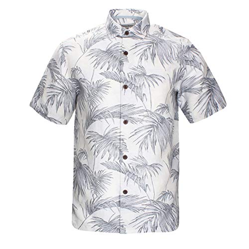 Light Grey and Leaf Print