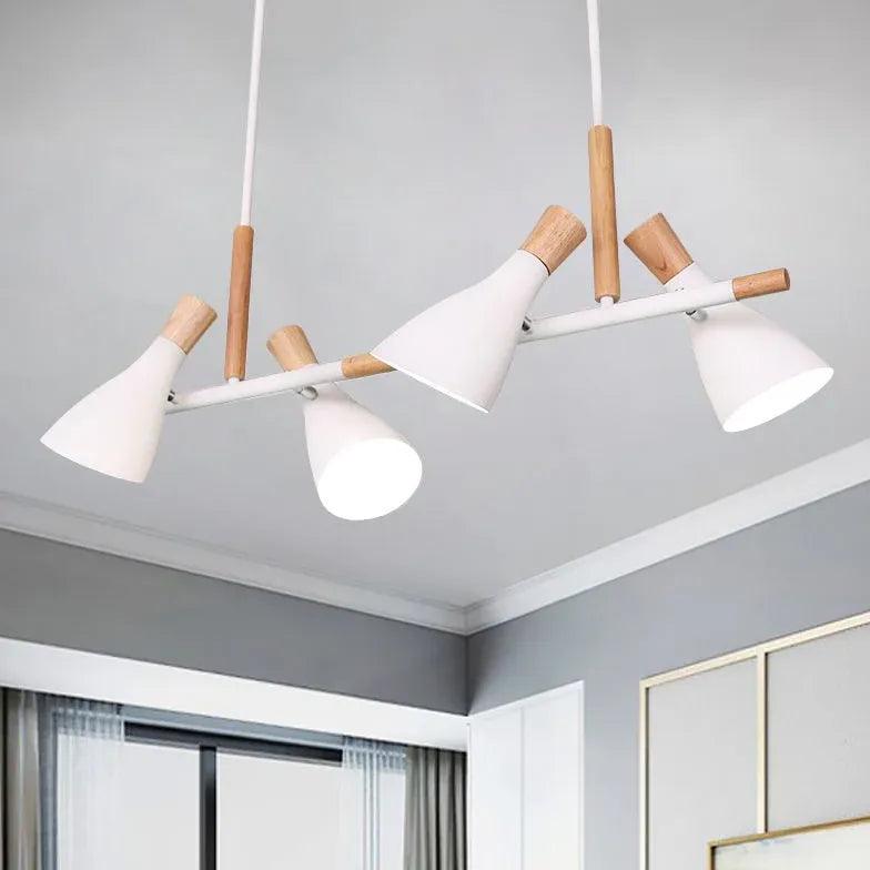 Modern White Speaker Pendant Light - Stylish Wireless Bluetooth Ceiling Fixture for Kitchen, Dining Room & Bedroom
