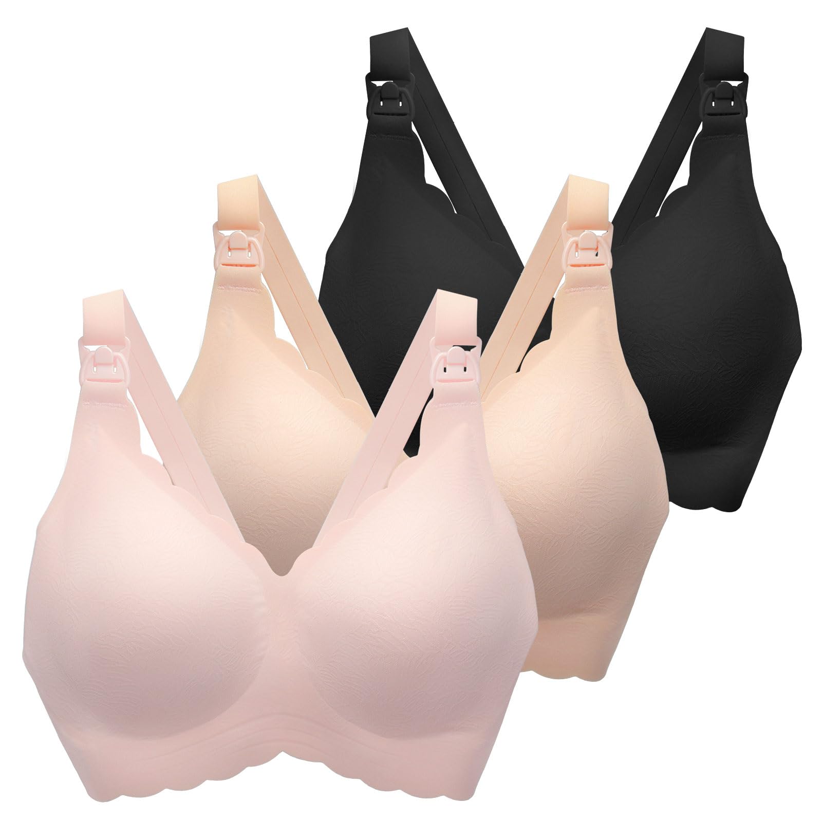 Best Nursing Bras for Breastfeeding Moms - Seamless Ultra Comfort Maternity Bra with Natural Shape Support - Perfect for Pregnancy & Postpartum Use at Home or Work