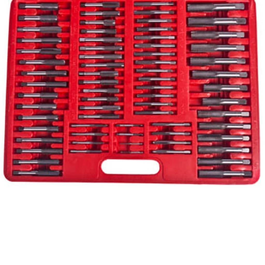 CHARMMA 111-Piece Tap and Die Tool Set with Storage Case - High Carbon Steel Threading Kit for Metalworking, Plumbing & DIY Projects | Tap Set | Die Kit | Professional Tools