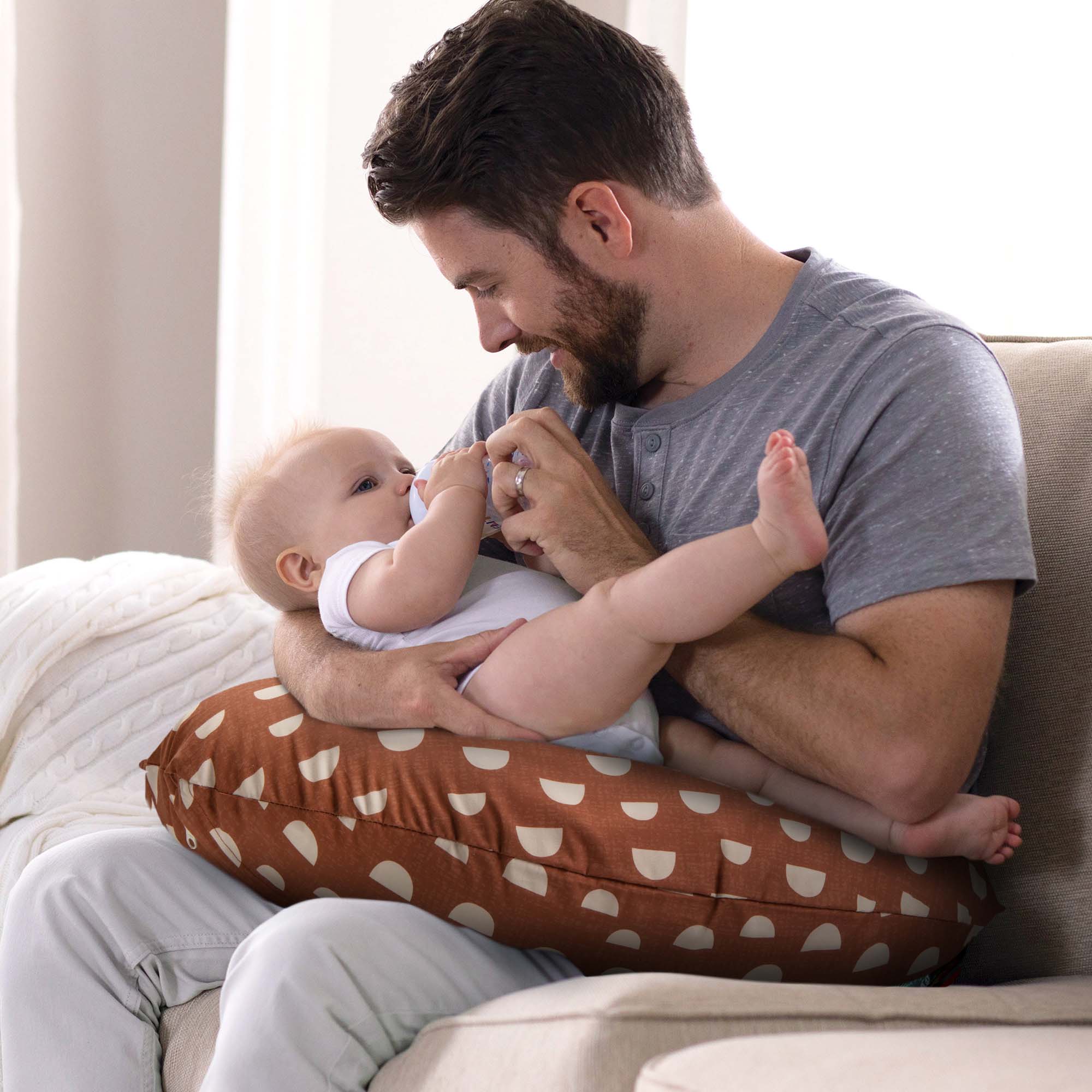 Boppy Original Nursing Pillow for Breastfeeding & Baby Support - Comfortable & Ergonomic Design for New Moms & Infants - Perfect for Feeding, Cuddling & Tummy Time