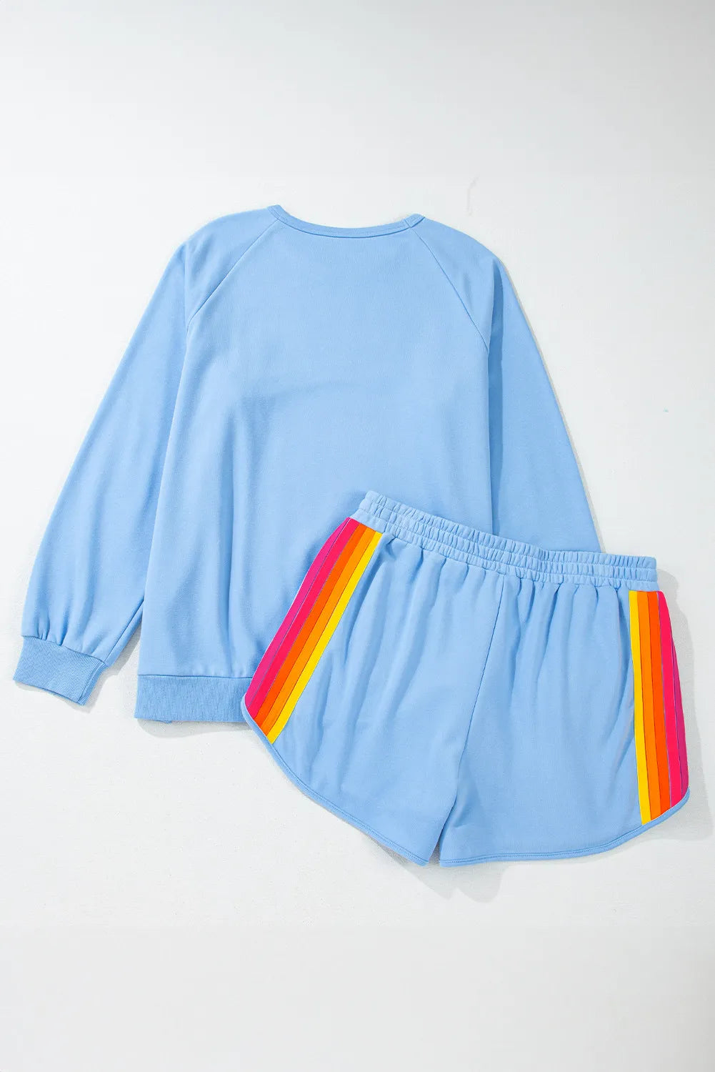 Stylish Full Size Contrast Striped Top and Shorts Set for Women - Trendy Summer Outfit for Beach, Vacation & Casual Wear