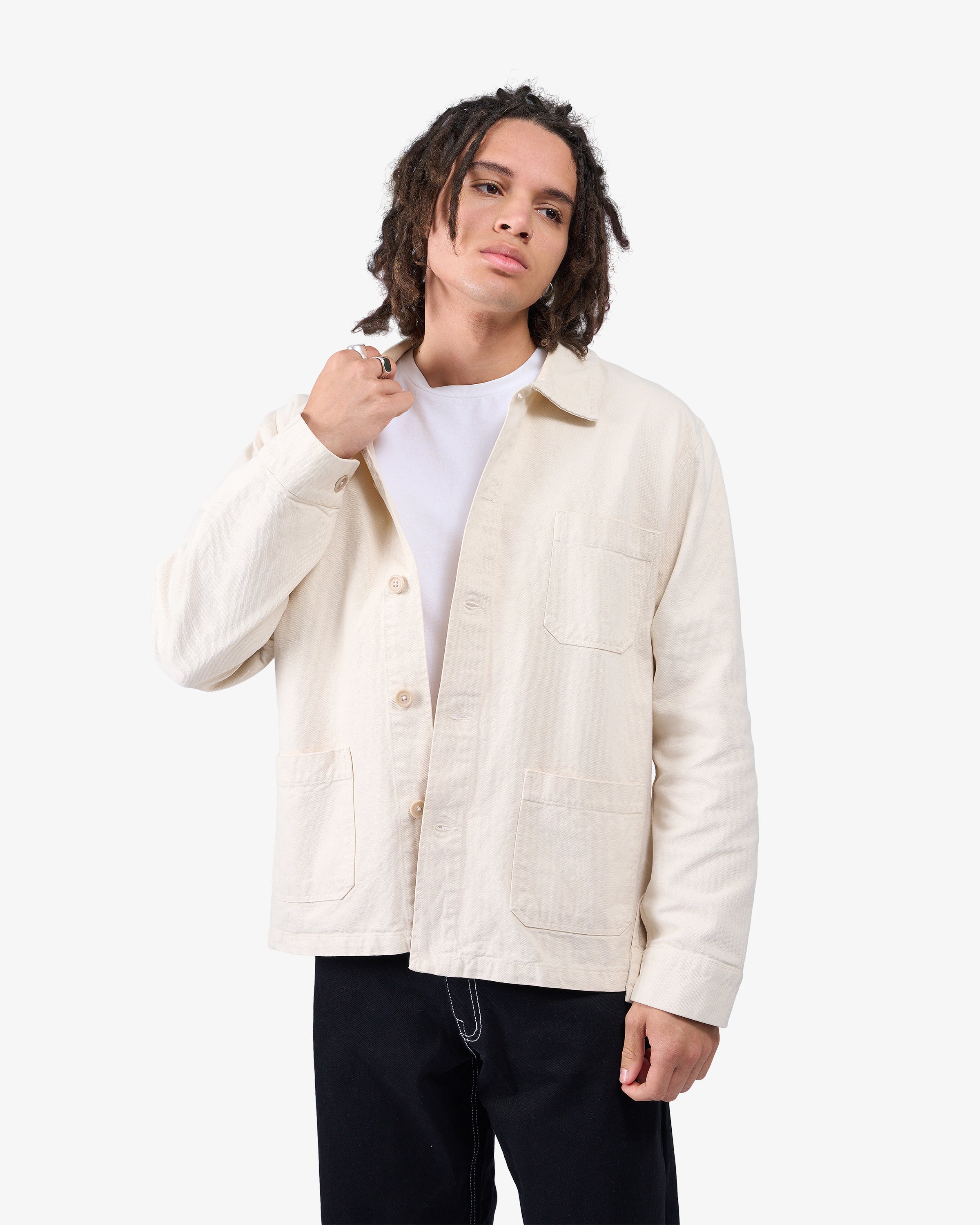 Organic Cotton Workwear Jacket for Women - Soft Yellow Lightweight Jacket for Outdoor Work & Casual Wear | Eco-Friendly Office Attire & Spring Layering