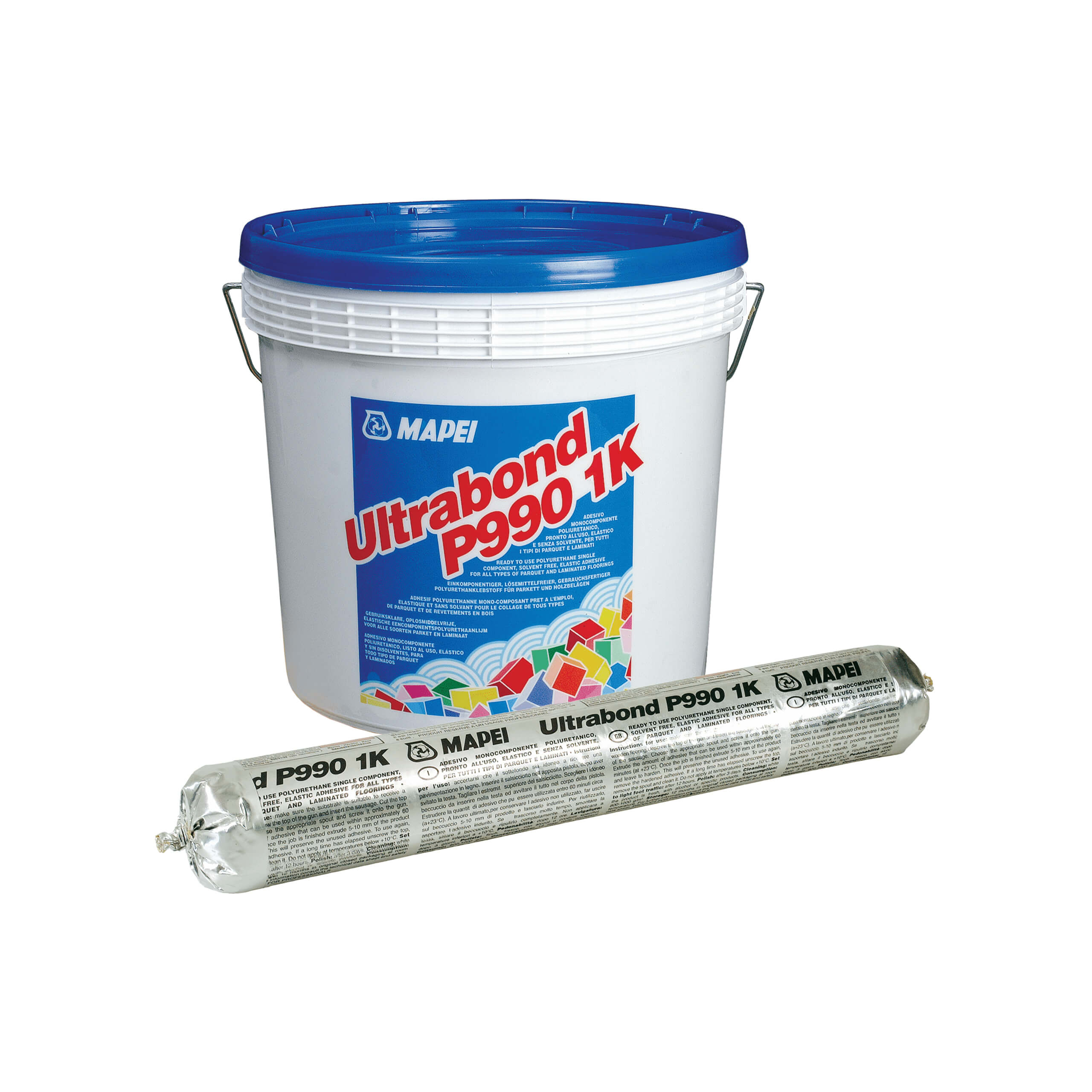 Mapei Ultrabond P990 1K Premium Wood Flooring Adhesive - Strong Bonding for Engineered Hardwood, Laminate & Parquet Installation - Perfect for Home Renovation & Professional Use