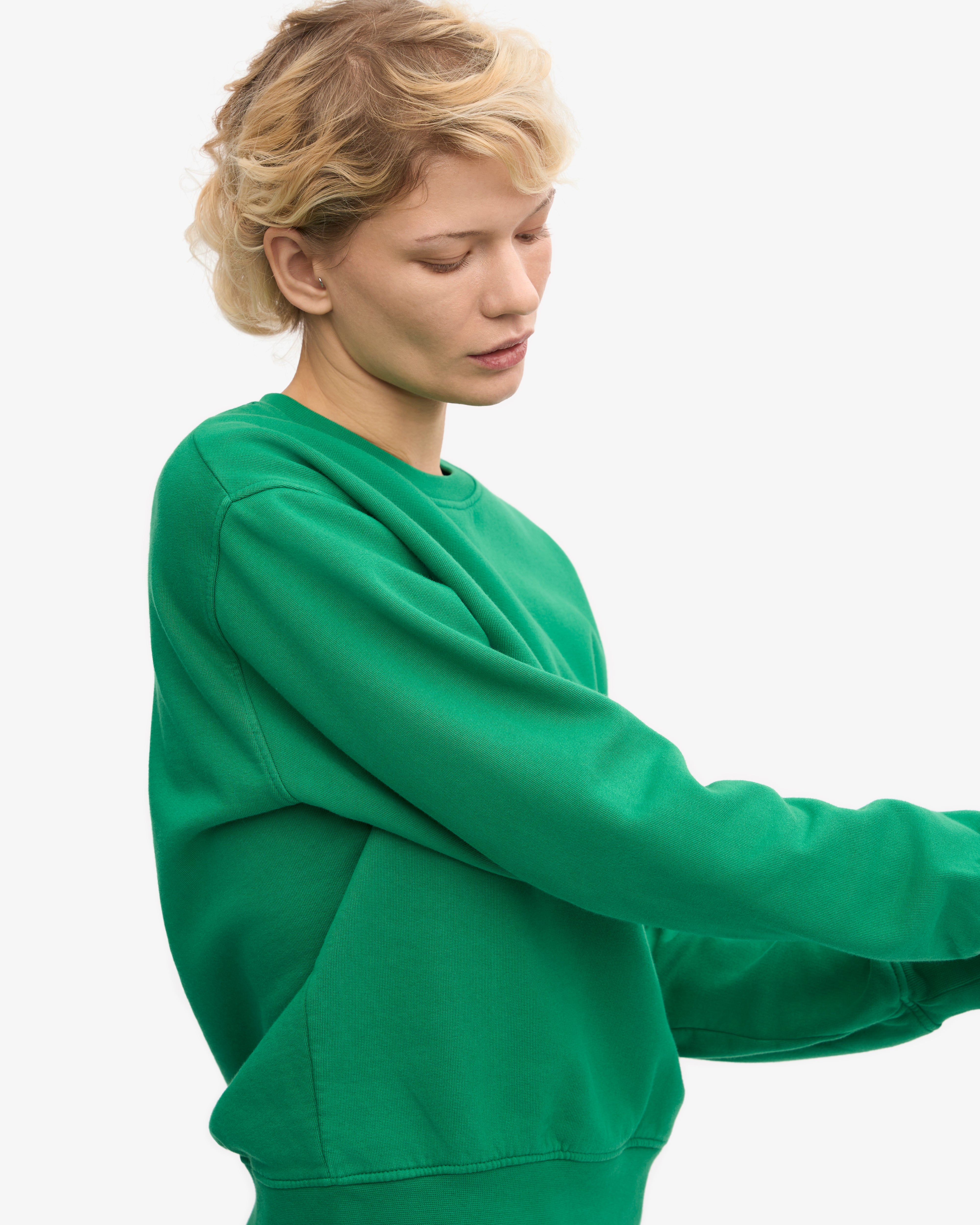 Women's Classic Organic Cotton Crew Neck T-Shirt - Kelly Green | Eco-Friendly Casual Wear for Everyday Comfort