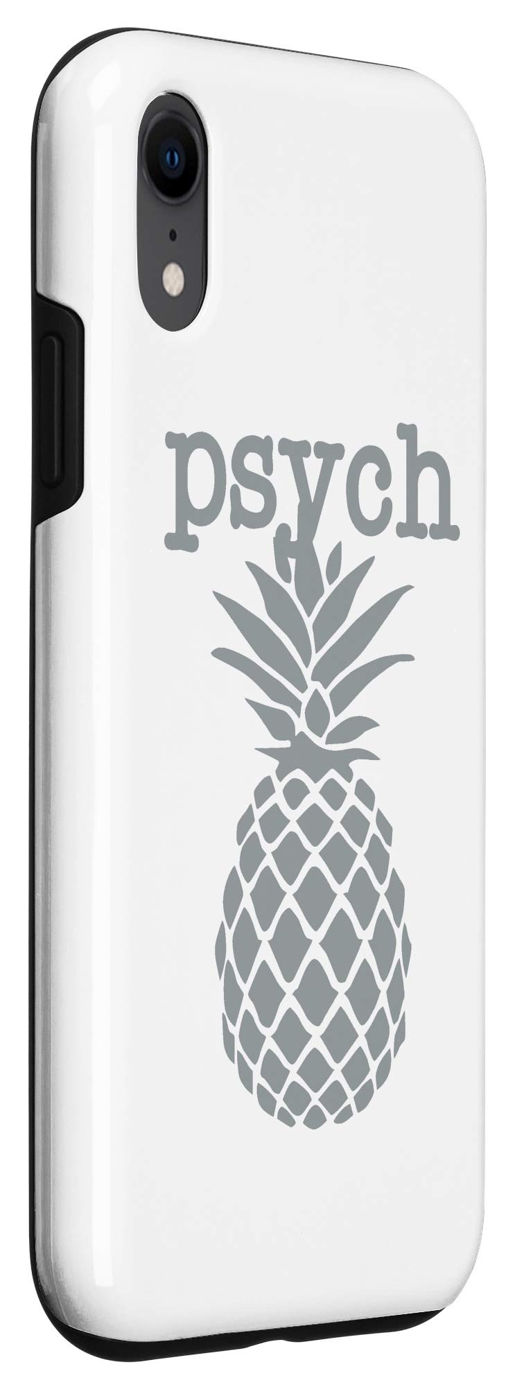 iPhone XR Case - Vintage Pineapple Fruit Design, Funny & Stylish Gray Protective Cover - Perfect for Everyday Use, Travel & Gifts