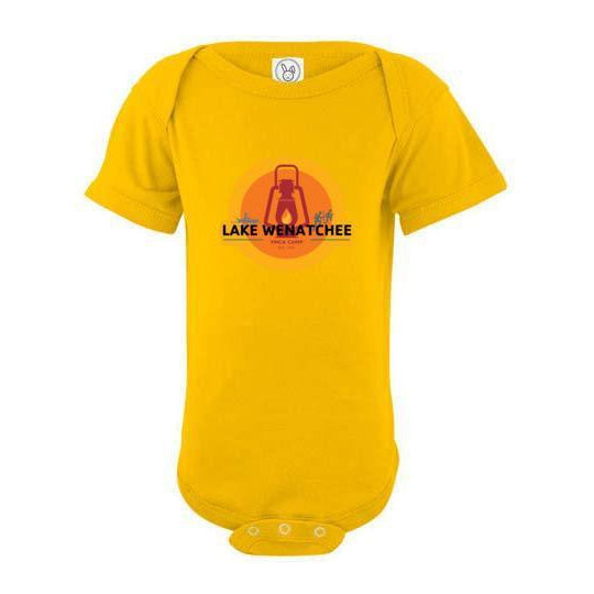 Lake Wenatchee 2020 Infant Short Sleeve Bodysuit - Soft Cotton Baby Onesie for Boys & Girls - Perfect for Playtime, Daycare & Family Photos
