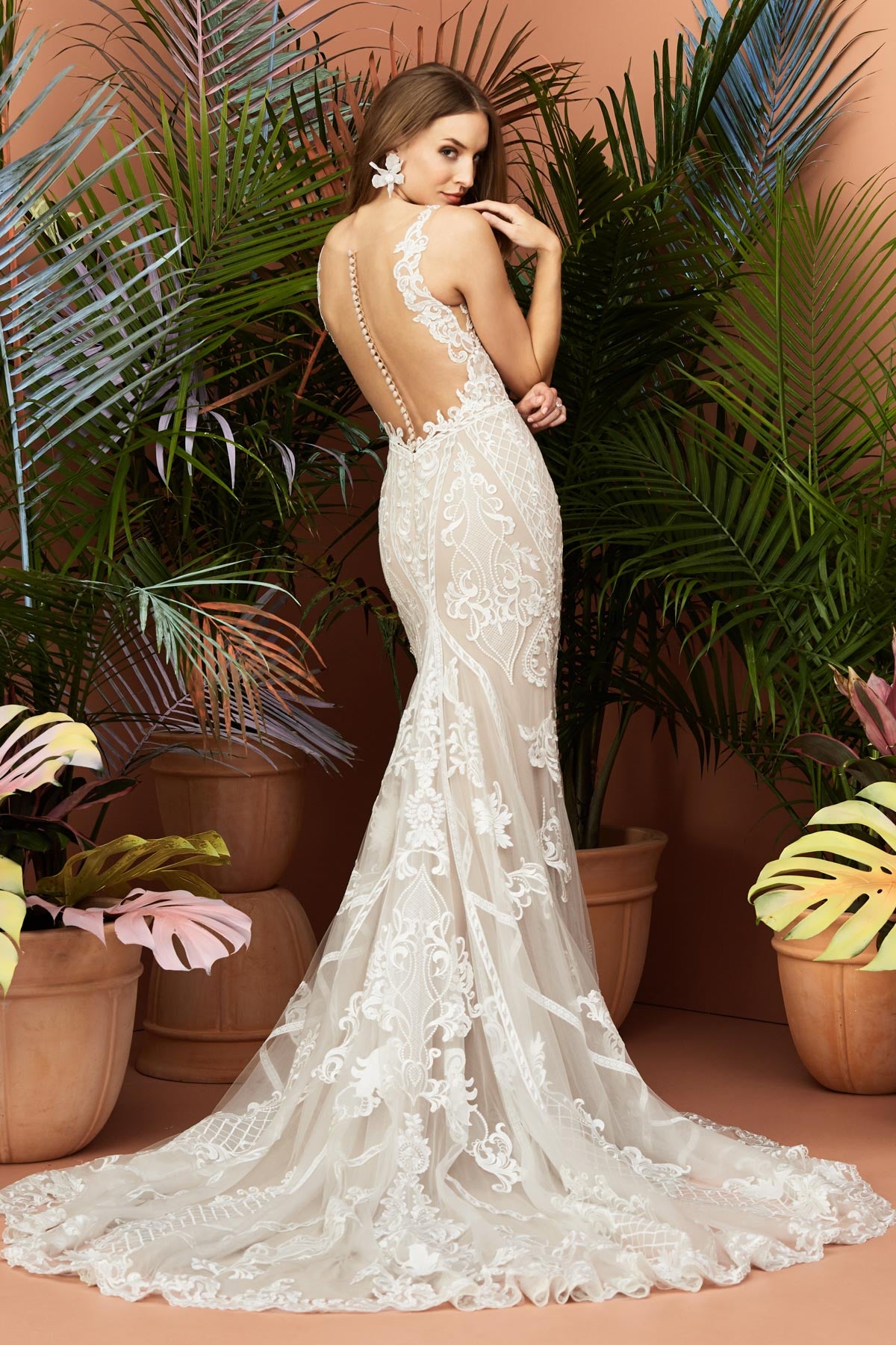Wtoo Viola 11109 Wedding Gown - Elegant Lace Bridal Dress for Church Ceremony & Formal Events